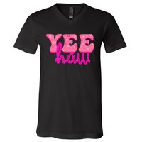 Yeehaw Rodeo Western Country Cow Yee haw V-Neck T-Shirt