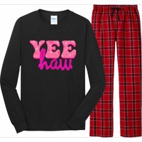 Yeehaw Rodeo Western Country Cow Yee haw Long Sleeve Pajama Set