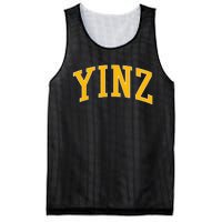 Yinz Retro Yinzer Pittsburgh Vintage Mesh Reversible Basketball Jersey Tank