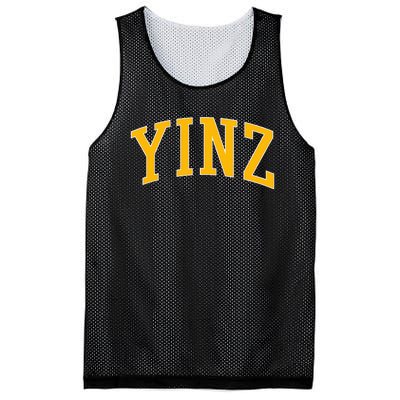 Yinz Retro Yinzer Pittsburgh Vintage Mesh Reversible Basketball Jersey Tank