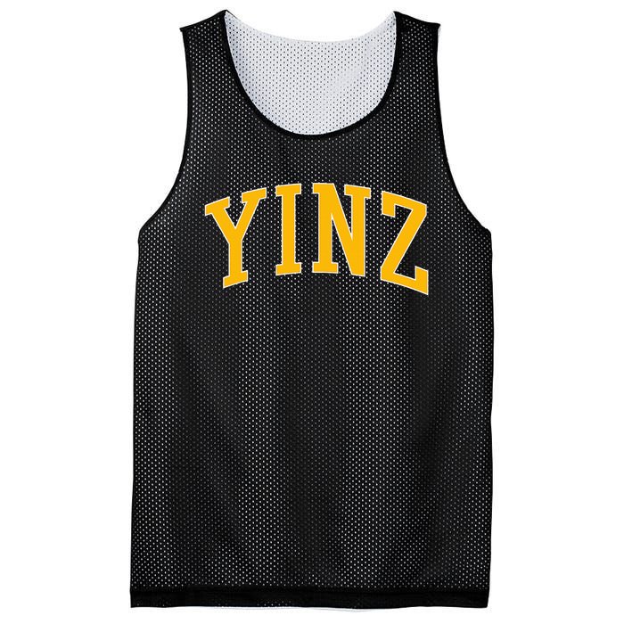 Yinz Retro Yinzer Pittsburgh Vintage Mesh Reversible Basketball Jersey Tank