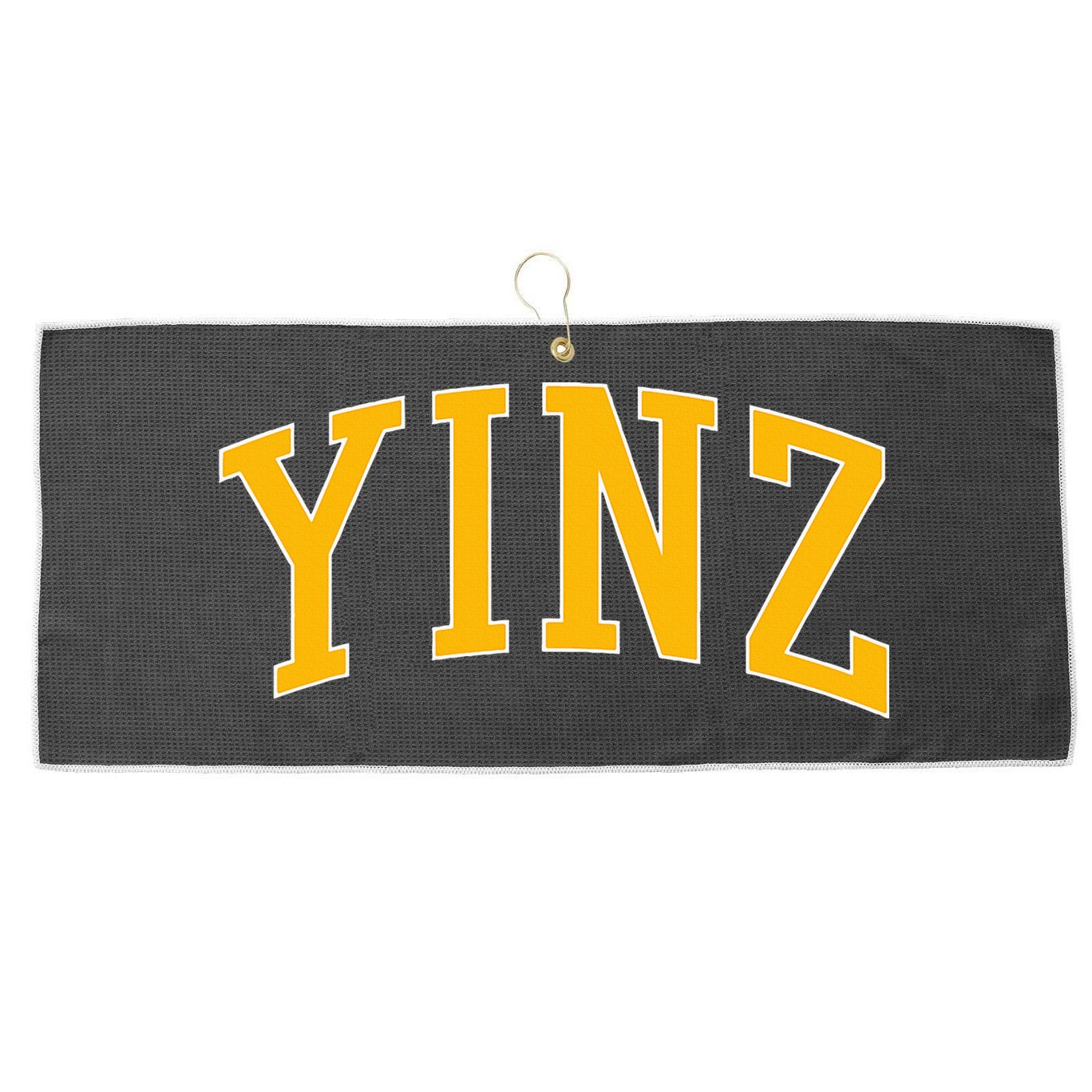 Yinz Retro Yinzer Pittsburgh Vintage Large Microfiber Waffle Golf Towel