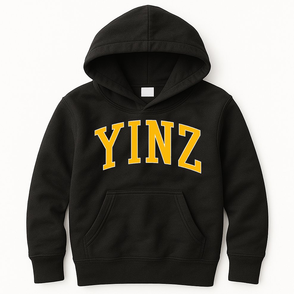 Yinz Retro Yinzer Pittsburgh Vintage Kids Hoodie