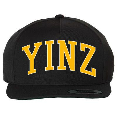 Yinz Retro Yinzer Pittsburgh Vintage Wool Snapback Cap