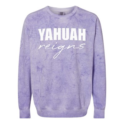 Yahuah Reigns Colorblast Crewneck Sweatshirt