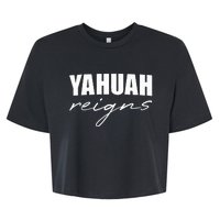 Yahuah Reigns Bella+Canvas Jersey Crop Tee