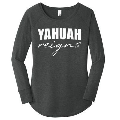 Yahuah Reigns Women's Perfect Tri Tunic Long Sleeve Shirt