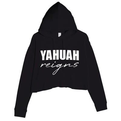 Yahuah Reigns Crop Fleece Hoodie