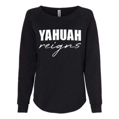 Yahuah Reigns Womens California Wash Sweatshirt