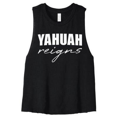 Yahuah Reigns Women's Racerback Cropped Tank