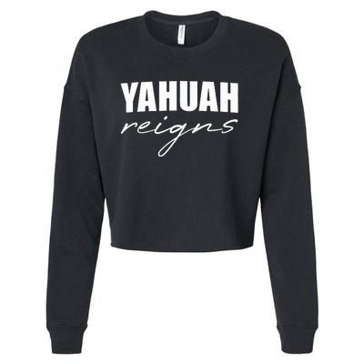 Yahuah Reigns Cropped Pullover Crew