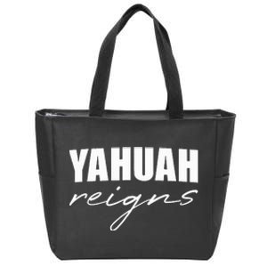 Yahuah Reigns Zip Tote Bag