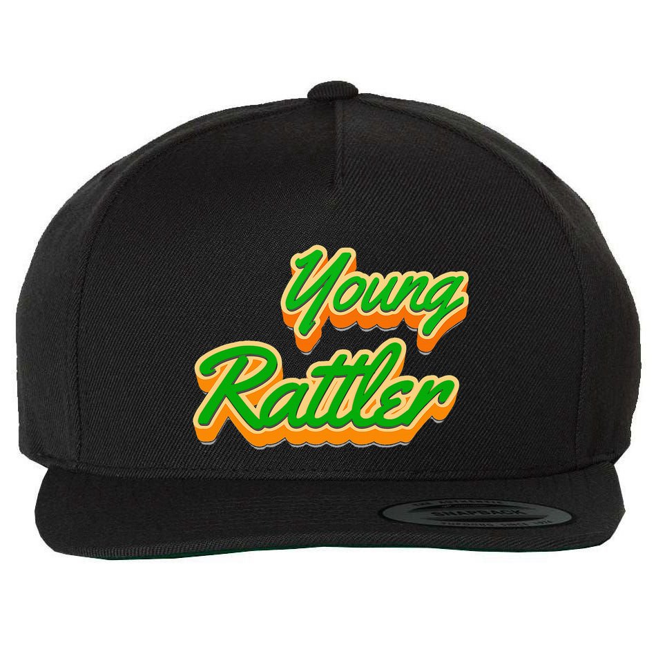 Young Rattler Wool Snapback Cap