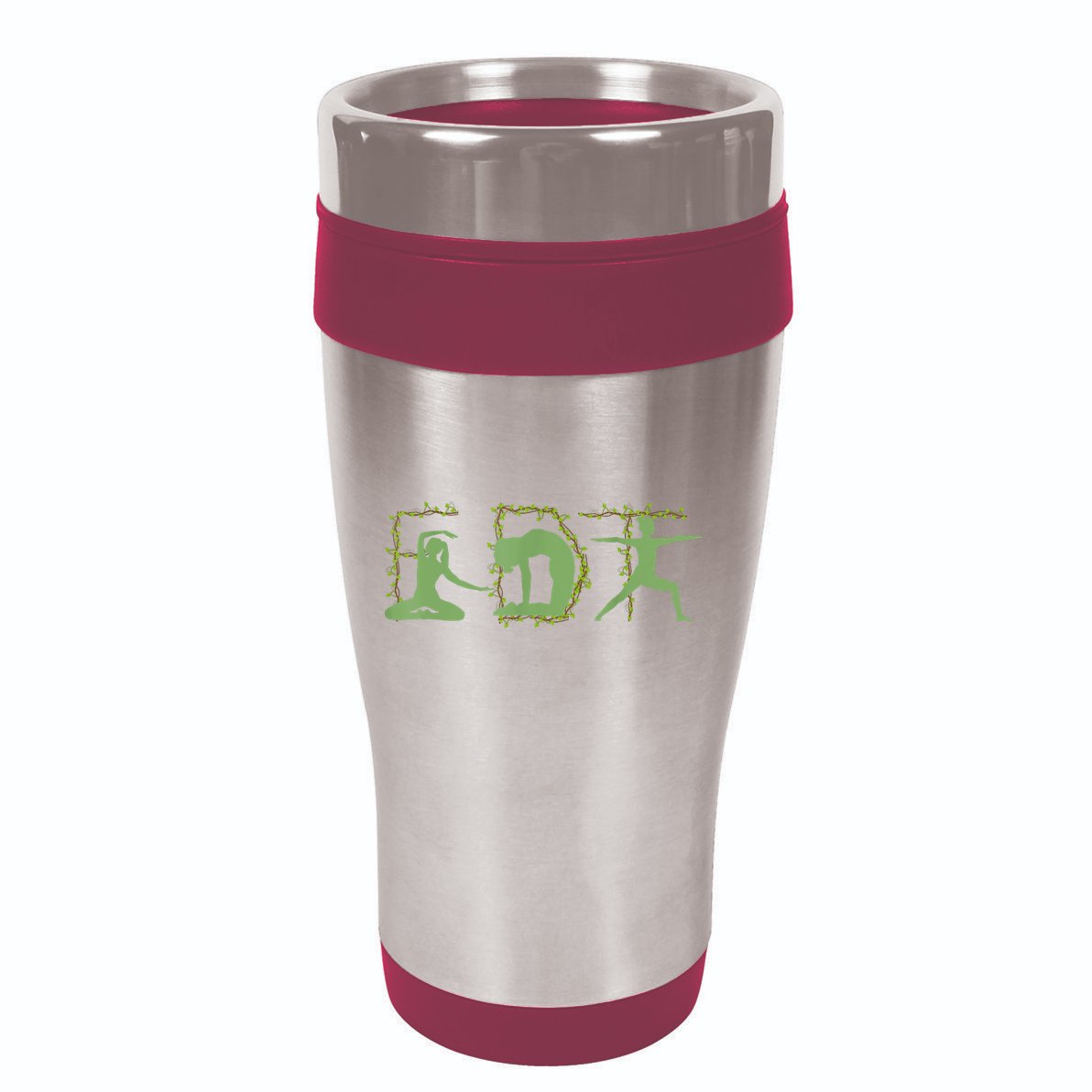 Yoga Subtle Anti Trump Floral Political Not My President 16oz Travel Tumbler