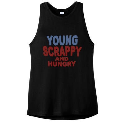 Young Scrappy And Hungry Ladies PosiCharge Tri-Blend Wicking Tank