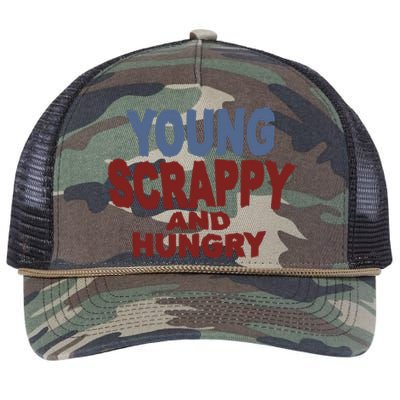 Young Scrappy And Hungry Retro Rope Trucker Hat Cap