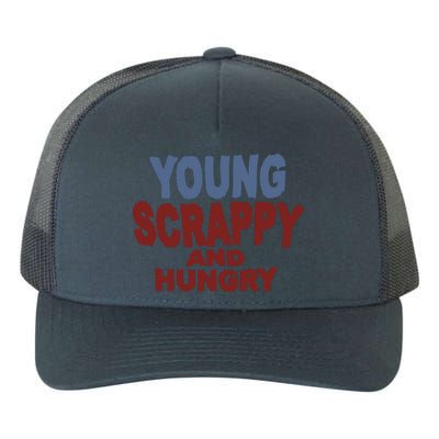 Young Scrappy And Hungry Yupoong Adult 5-Panel Trucker Hat