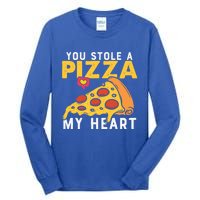 You Stole A Piece Of My Heart Pizza Lovers Funny Couples Meaningful Gift Tall Long Sleeve T-Shirt