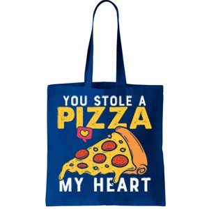 You Stole A Piece Of My Heart Pizza Lovers Funny Couples Meaningful Gift Tote Bag