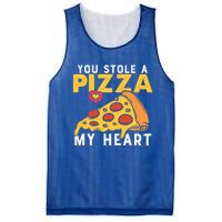 You Stole A Piece Of My Heart Pizza Lovers Funny Couples Meaningful Gift Mesh Reversible Basketball Jersey Tank