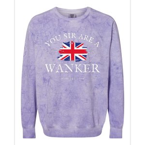 YOU SIR ARE A WANKER FUNNY BRITISH UK GB UNION JACK FLAG Colorblast Crewneck Sweatshirt