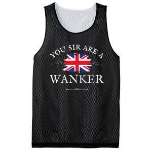 YOU SIR ARE A WANKER FUNNY BRITISH UK GB UNION JACK FLAG Mesh Reversible Basketball Jersey Tank