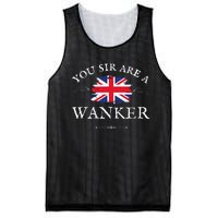 YOU SIR ARE A WANKER FUNNY BRITISH UK GB UNION JACK FLAG Mesh Reversible Basketball Jersey Tank