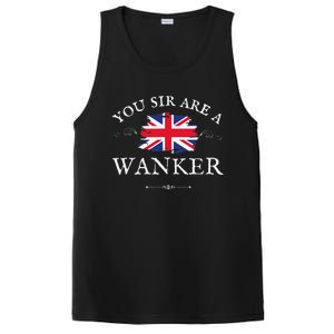 YOU SIR ARE A WANKER FUNNY BRITISH UK GB UNION JACK FLAG PosiCharge Competitor Tank