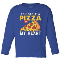 You Stole A Piece Of My Heart Pizza Lovers Funny Couples Gift Toddler Long Sleeve Shirt