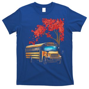 Yellow School Bus Valentines Day School Bus Driver Conductor Gift T-Shirt