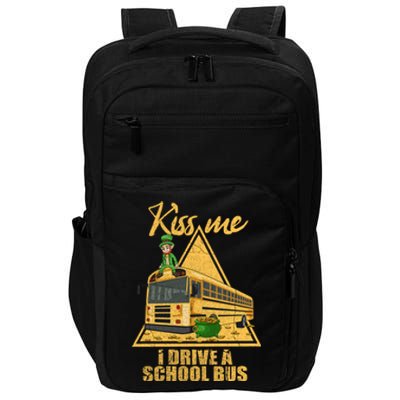 Yellow School Bus Quote Skoolie Fan Gift Impact Tech Backpack