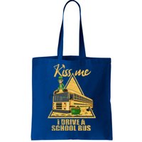 Yellow School Bus Quote Skoolie Fan Gift Tote Bag