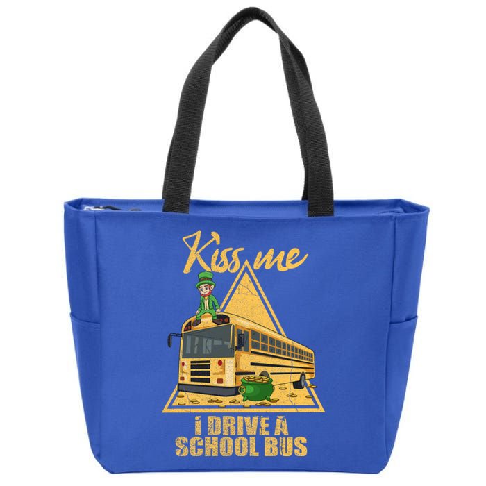 Yellow School Bus Quote Skoolie Fan Gift Zip Tote Bag