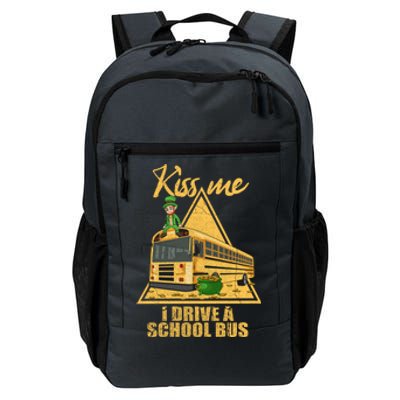 Yellow School Bus Quote Skoolie Fan Gift Daily Commute Backpack