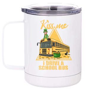 Yellow School Bus Quote Skoolie Fan Gift 12 oz Stainless Steel Tumbler Cup