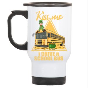 Yellow School Bus Quote Skoolie Fan Gift Stainless Steel Travel Mug