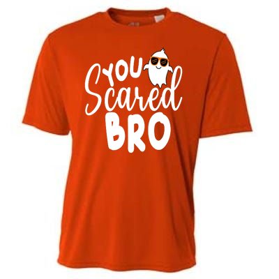 You Scared Bro Funny Halloween Ghost Cooling Performance Crew T-Shirt