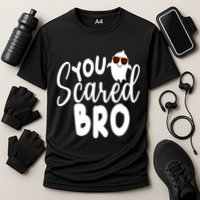 You Scared Bro Funny Halloween Ghost Cooling Performance Crew T-Shirt