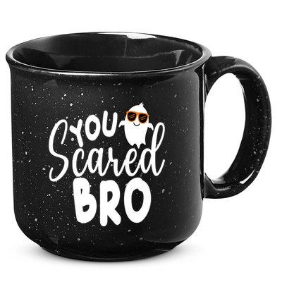You Scared Bro Funny Halloween Ghost 15oz Campfire Ceramic Mug