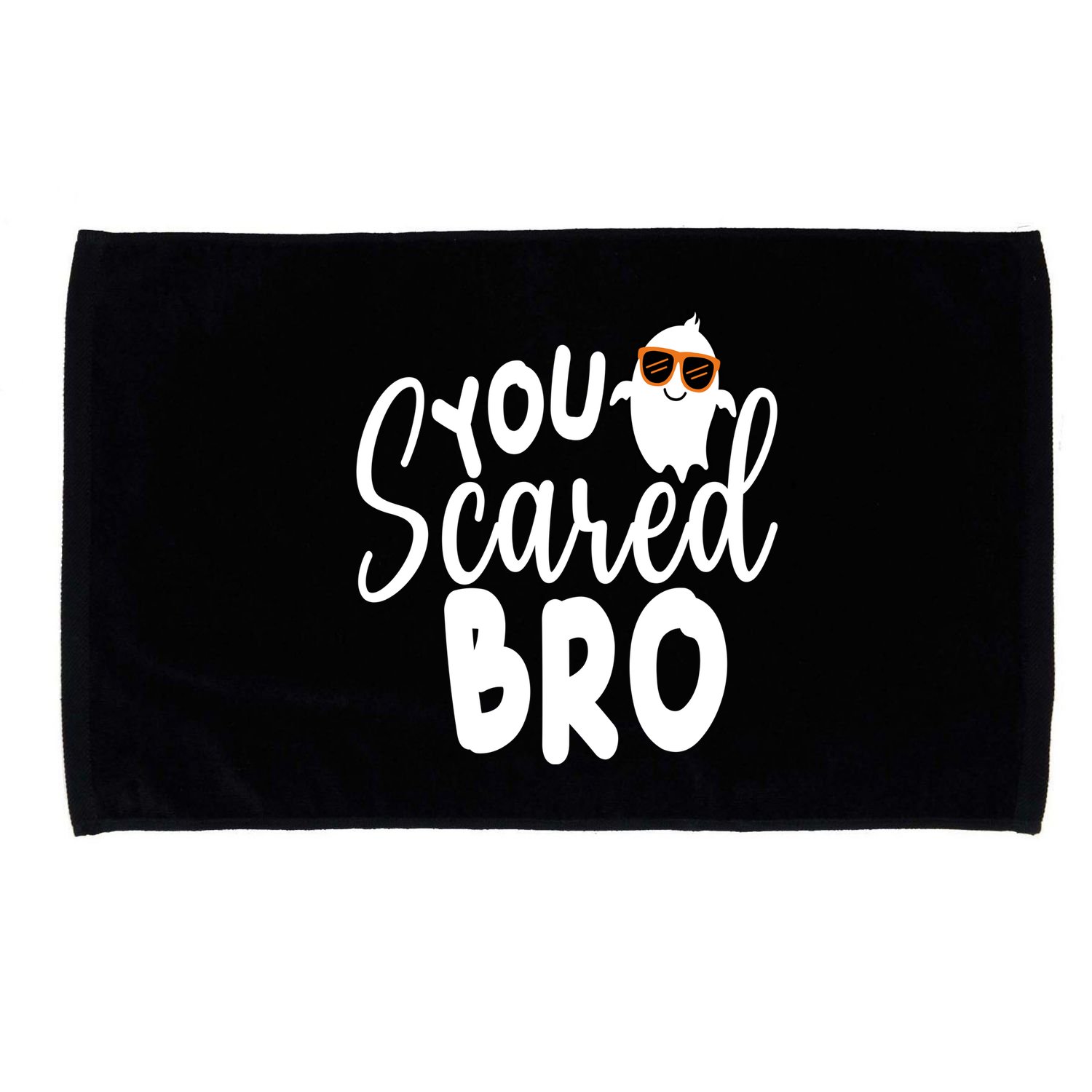You Scared Bro Funny Halloween Ghost Microfiber Hand Towel