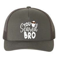 You Scared Bro Funny Halloween Ghost Yupoong Adult 5-Panel Trucker Hat