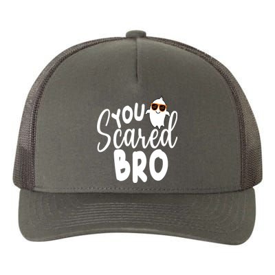 You Scared Bro Funny Halloween Ghost Yupoong Adult 5-Panel Trucker Hat