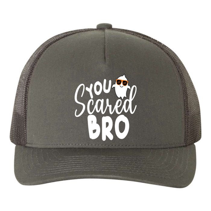 You Scared Bro Funny Halloween Ghost Yupoong Adult 5-Panel Trucker Hat