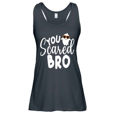 You Scared Bro Funny Halloween Ghost Ladies Essential Flowy Tank