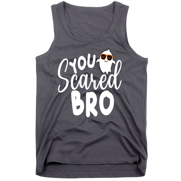 You Scared Bro Funny Halloween Ghost Tank Top