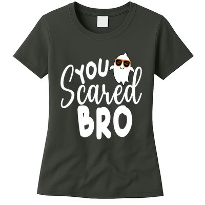 You Scared Bro Funny Halloween Ghost Womens T-Shirt
