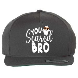 You Scared Bro Funny Halloween Ghost Wool Snapback Cap