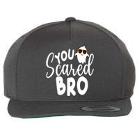 You Scared Bro Funny Halloween Ghost Wool Snapback Cap