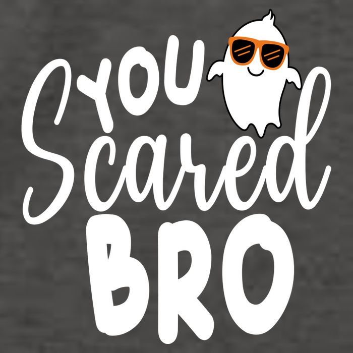 You Scared Bro Funny Halloween Ghost Vector Backpack