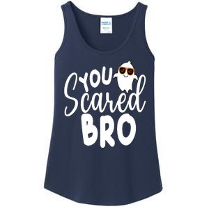 You Scared Bro Funny Halloween Ghost Ladies Essential Tank